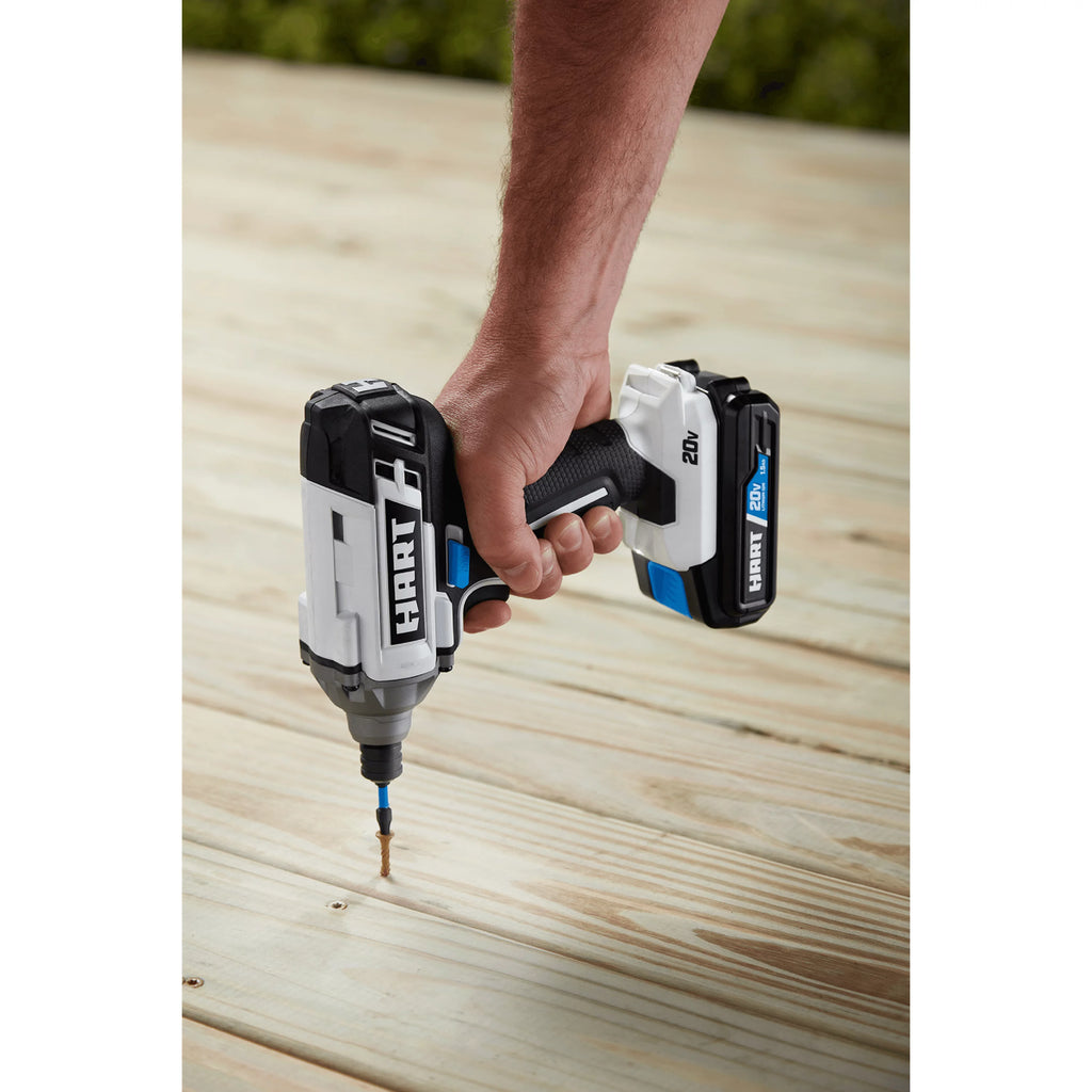 20-Volt Cordless 4-Tool Combo Kit & 200-Piece Drill & Driver Accessory Kit I362
