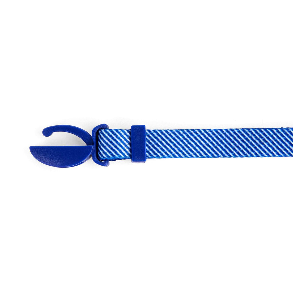 Blue Seersucker Breakaway Bowtie Kitten Collar A1589