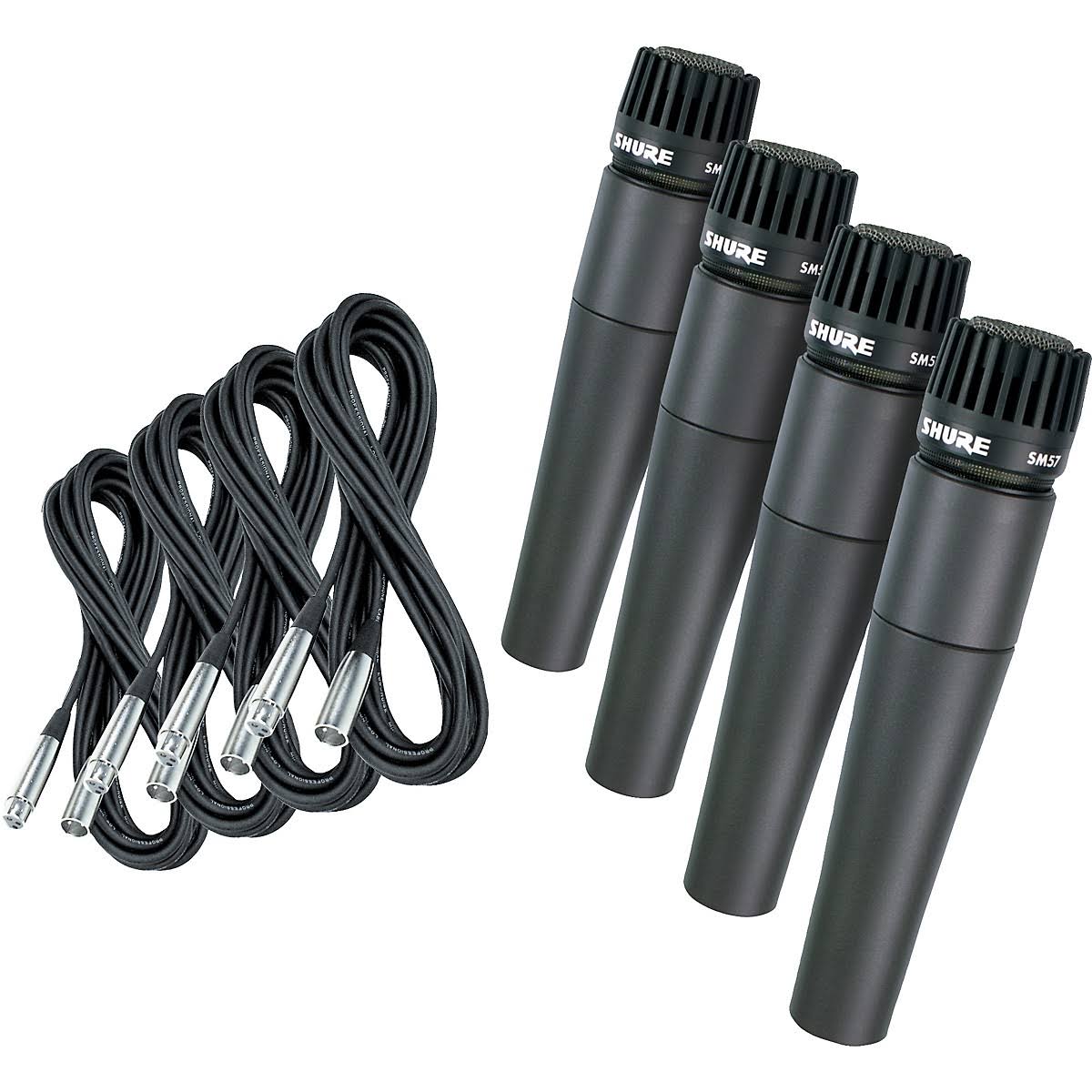 SM57 Mic Four Pack with Cables Y16588