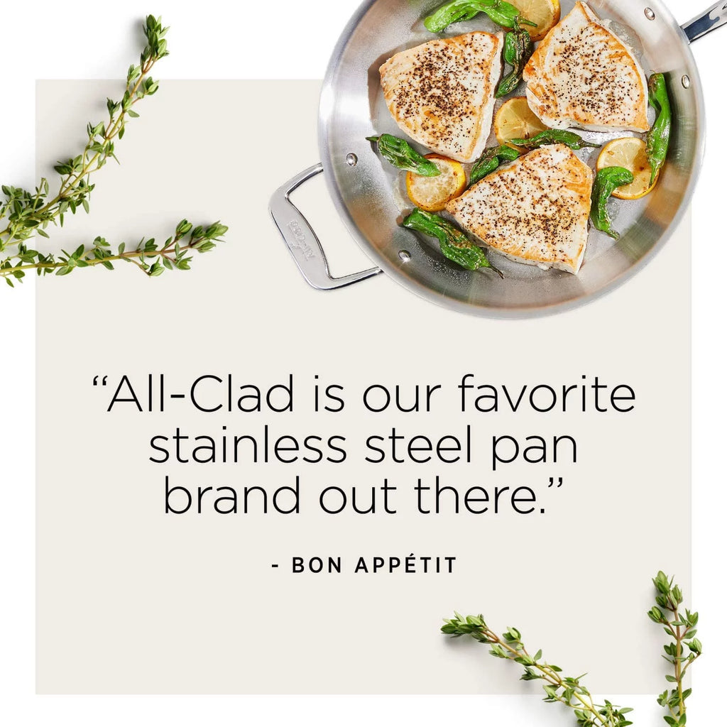 5-Ply Brushed Stainless Steel Cookware Set 14 Piece U892