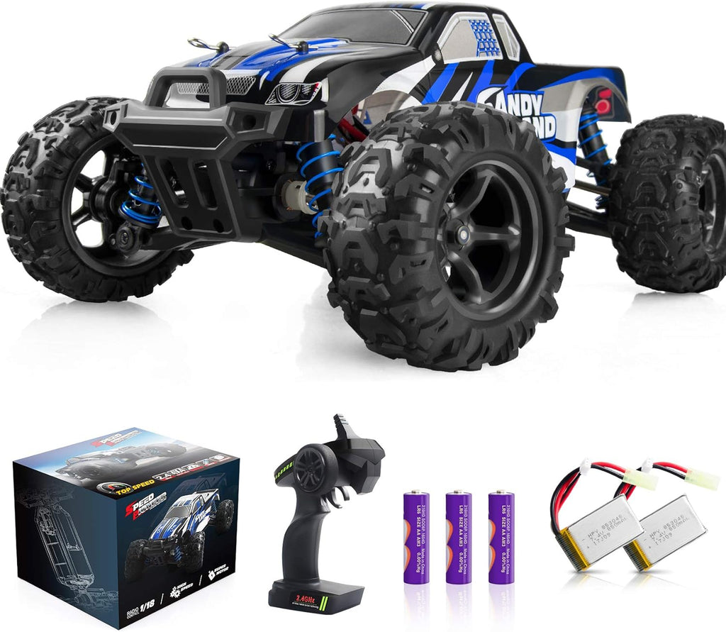 Remote Control Off Road Monster Truck 1:18 Scale 4WD Blue S271052