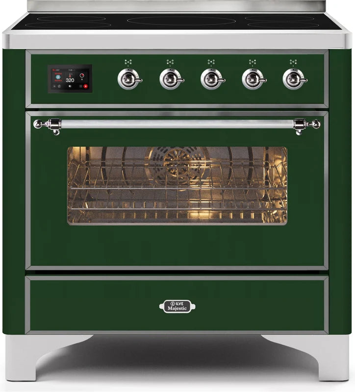 Emerald Green Induction Range with Electric Oven J42545