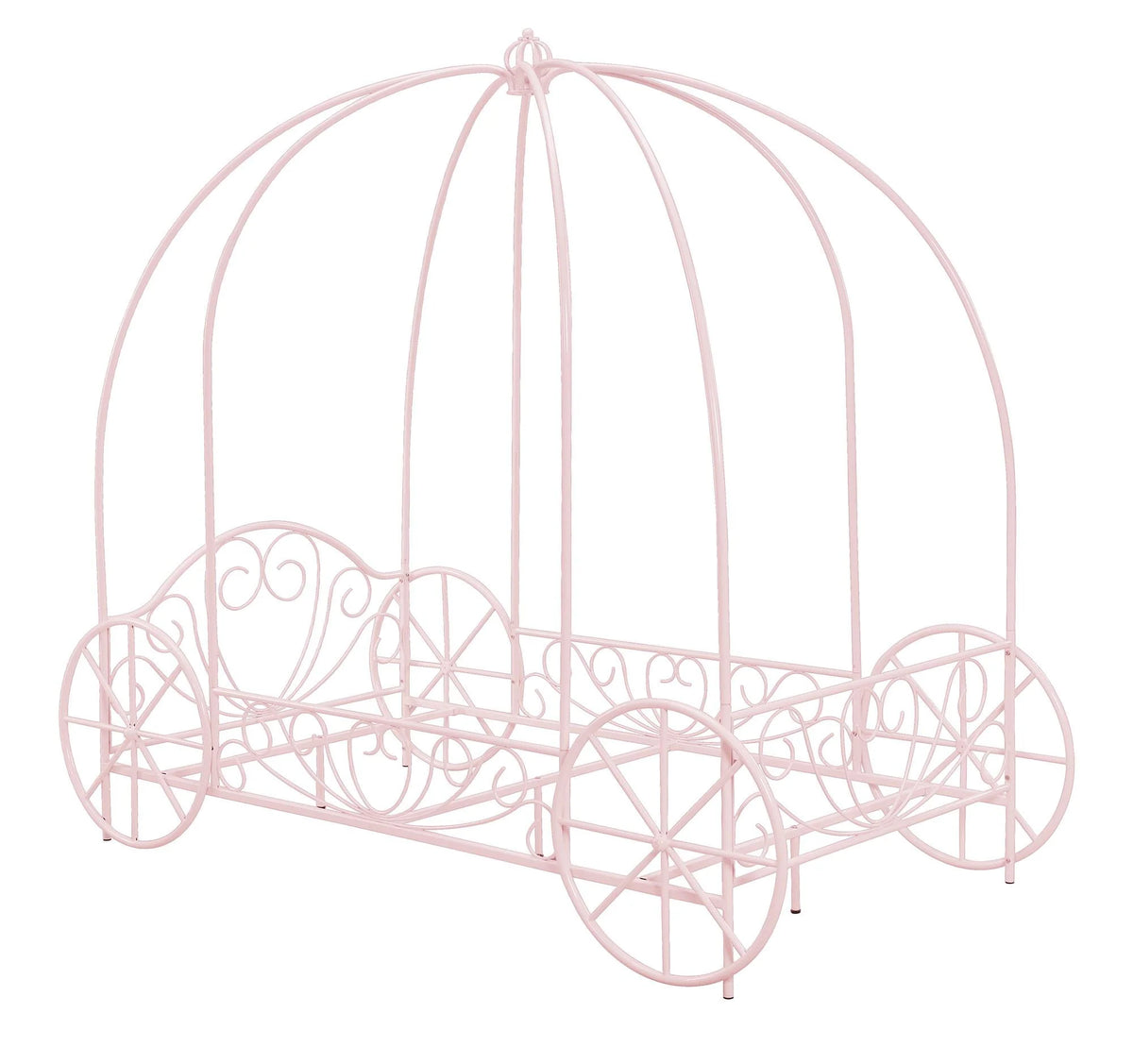 White Metal Twin Bed Y95785