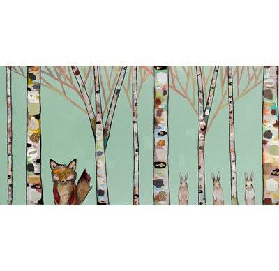 Canvas Print of Fox and Rabbits D33117