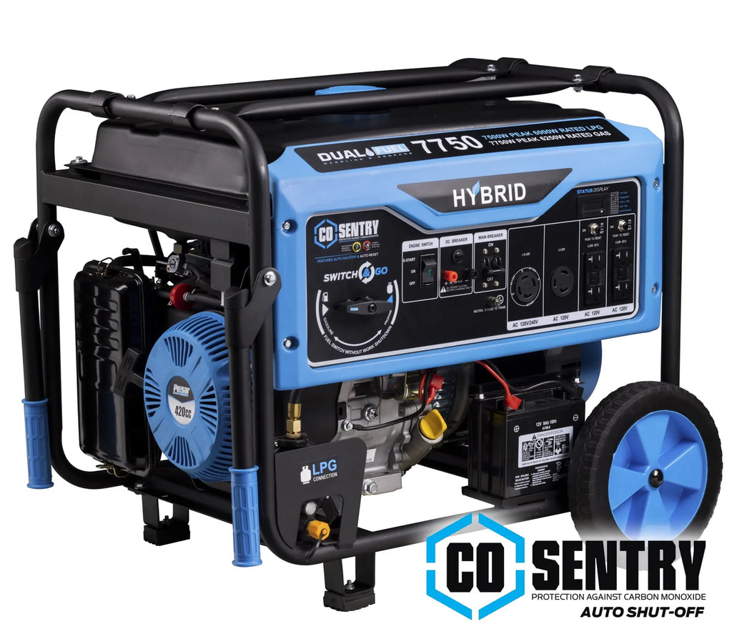 7,750-Watt Dual Fuel Portable Generator with Electric Start N48540