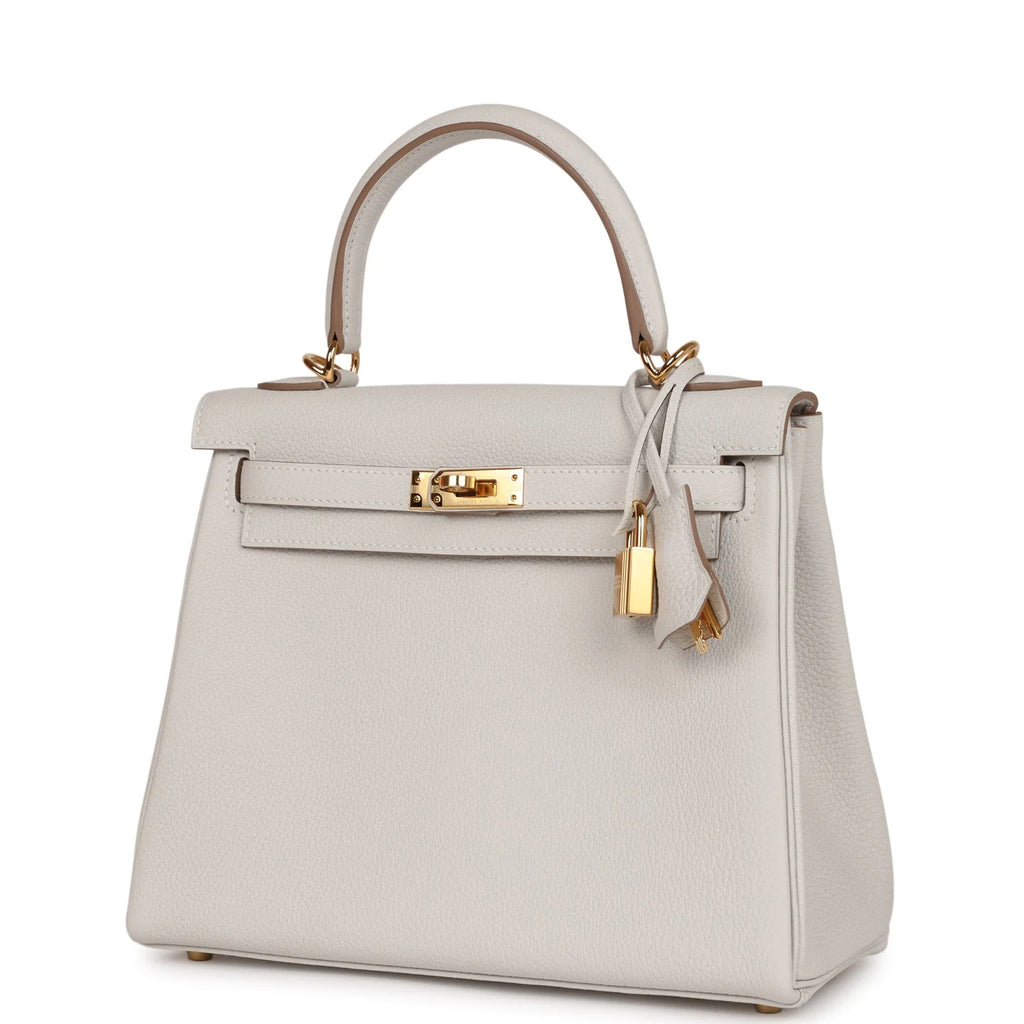 Gris Pale Togo Leather Bag P657
