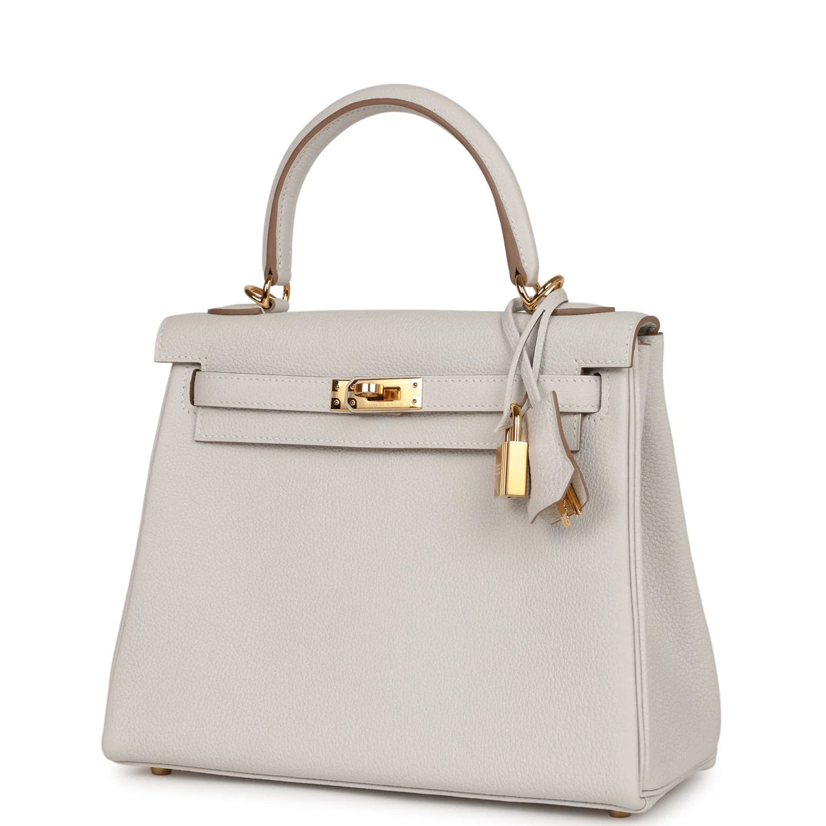 Gris Pale Togo Leather Bag P657