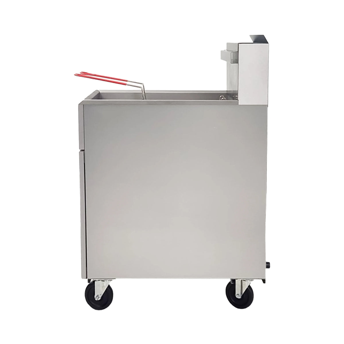 40 lbs Commercial Natural Gas Deep Fryer 90,000 BTU Dual Tanks T3173