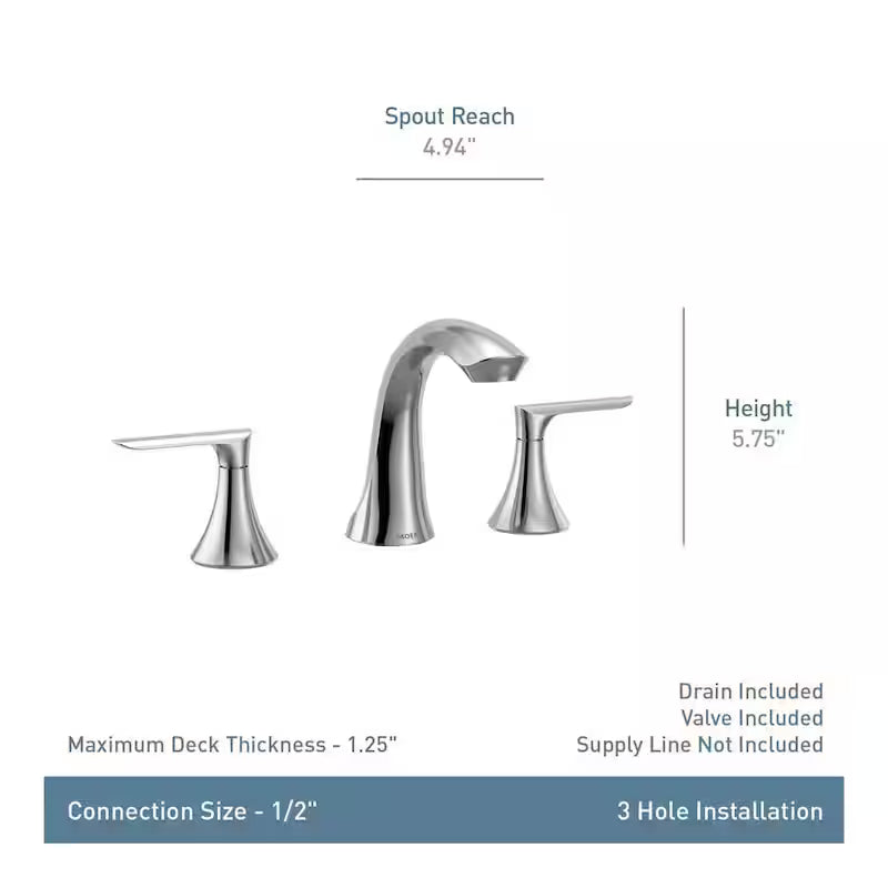 8 in. Widespread 2-Handle Bathroom Faucet in Bronzed Gold V95018