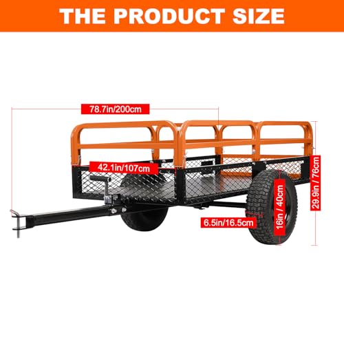 Heavy Duty 1500-Pound Capacity Steel Dump Cart V5249