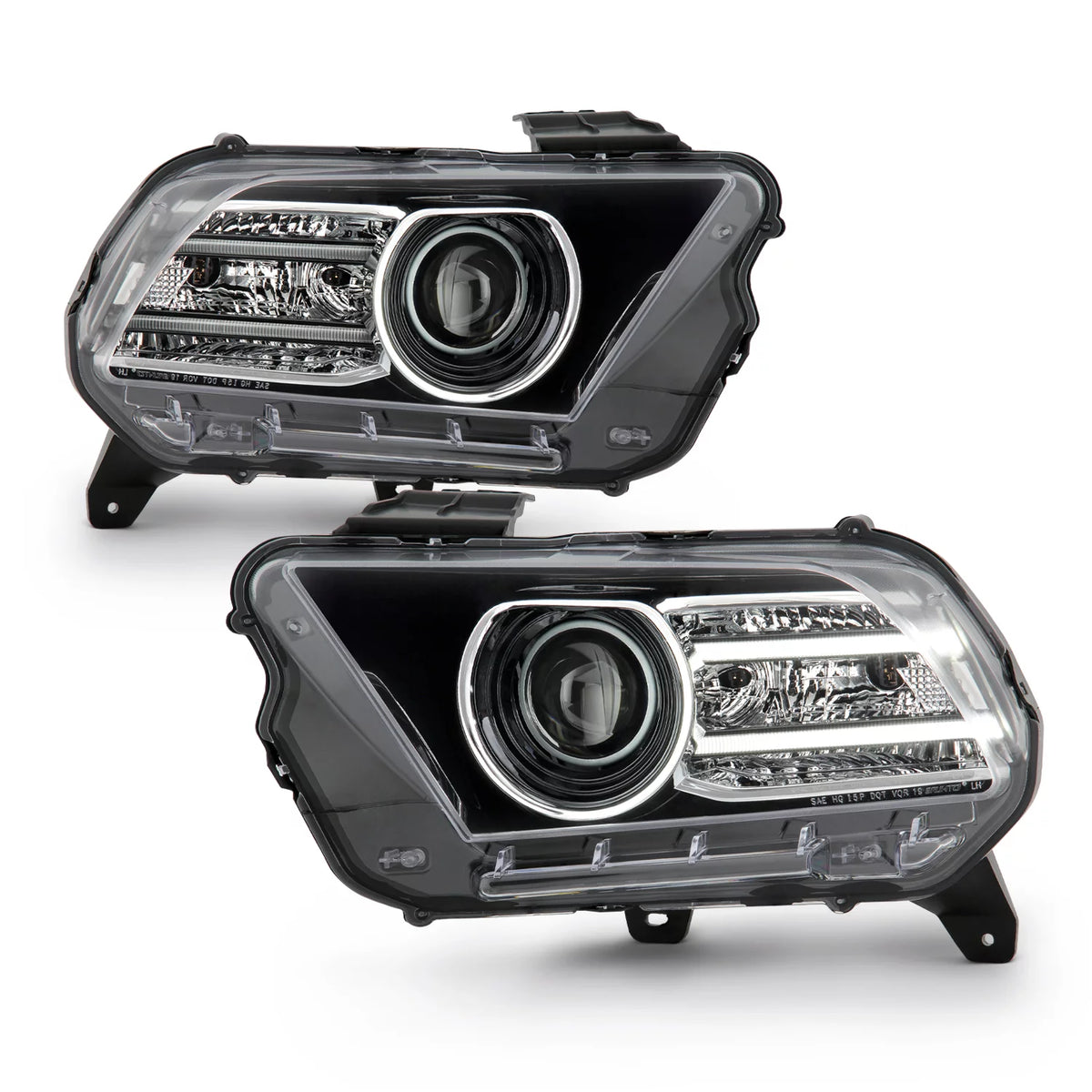 Black Projector Headlights Pair P692