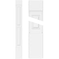 PVC Two Equal Raised Panel Pilaster with Capital and Base (Pair) Y854