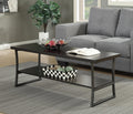 Faux Birch Slate Gray Coffee Table V8403