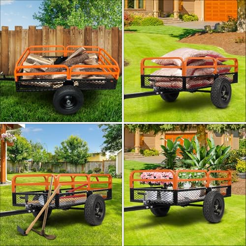 Heavy Duty 1500-Pound Capacity Steel Dump Cart V5249