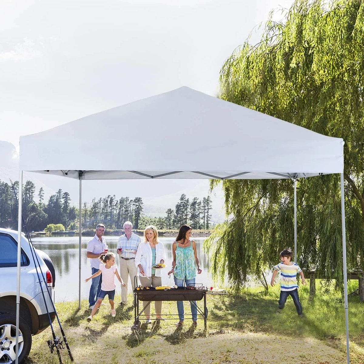 White Pop-up Canopy Tent with Bag H5096