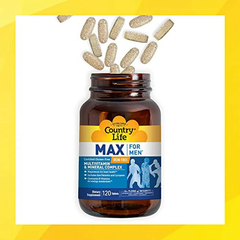 Multivitamin & Mineral Complex Vegetarian Tablets 120 Count Y12879