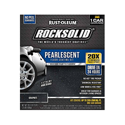 1 Car Garage Floor Coating Kit Pearl Black D684