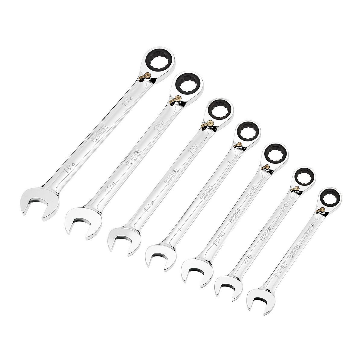 7-Piece Reversible Ratcheting Combination Wrench Set E11527