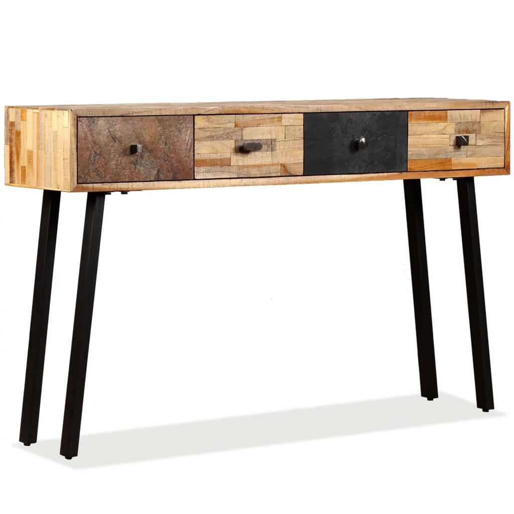 Solid Reclaimed Teak Console Table D8562