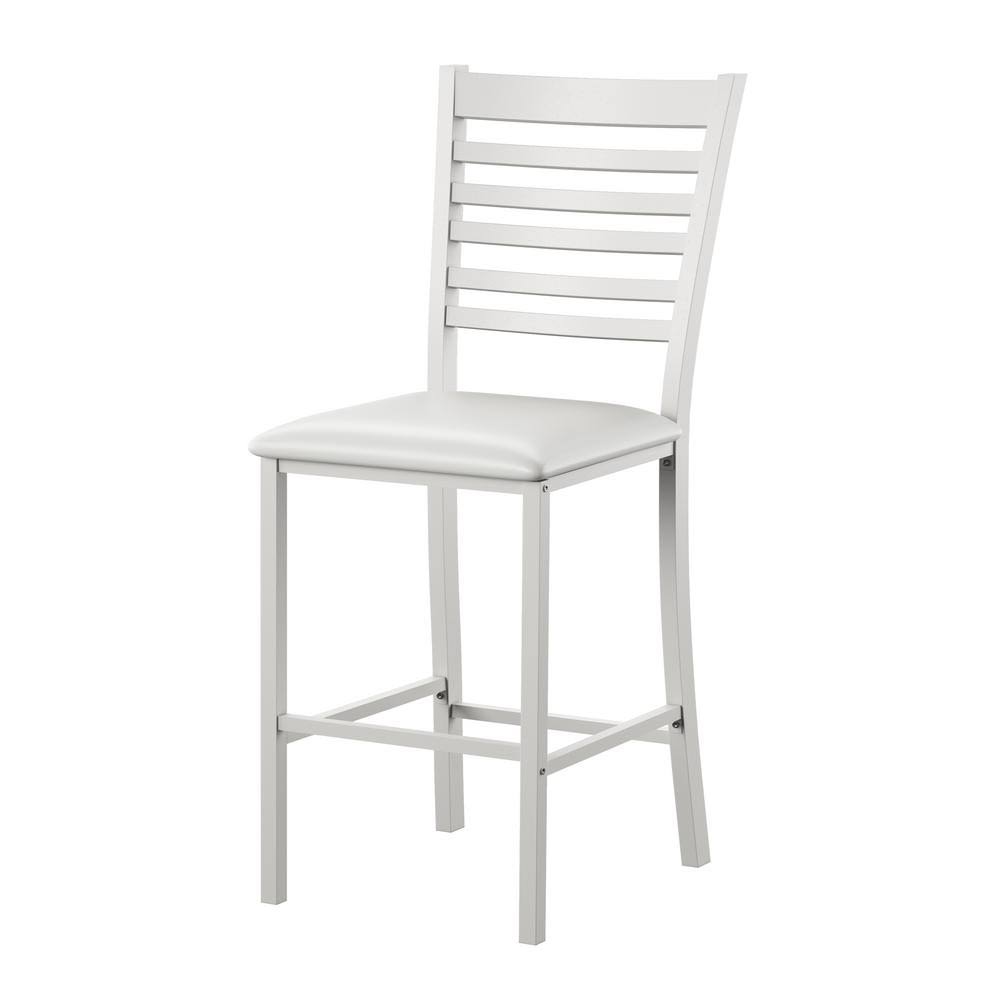 White Counter Height Dining Chair Set of 2 S98392