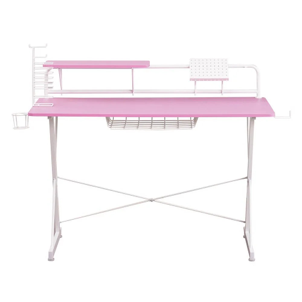 Carbon Computer Gaming Desk with Shelving N501851
