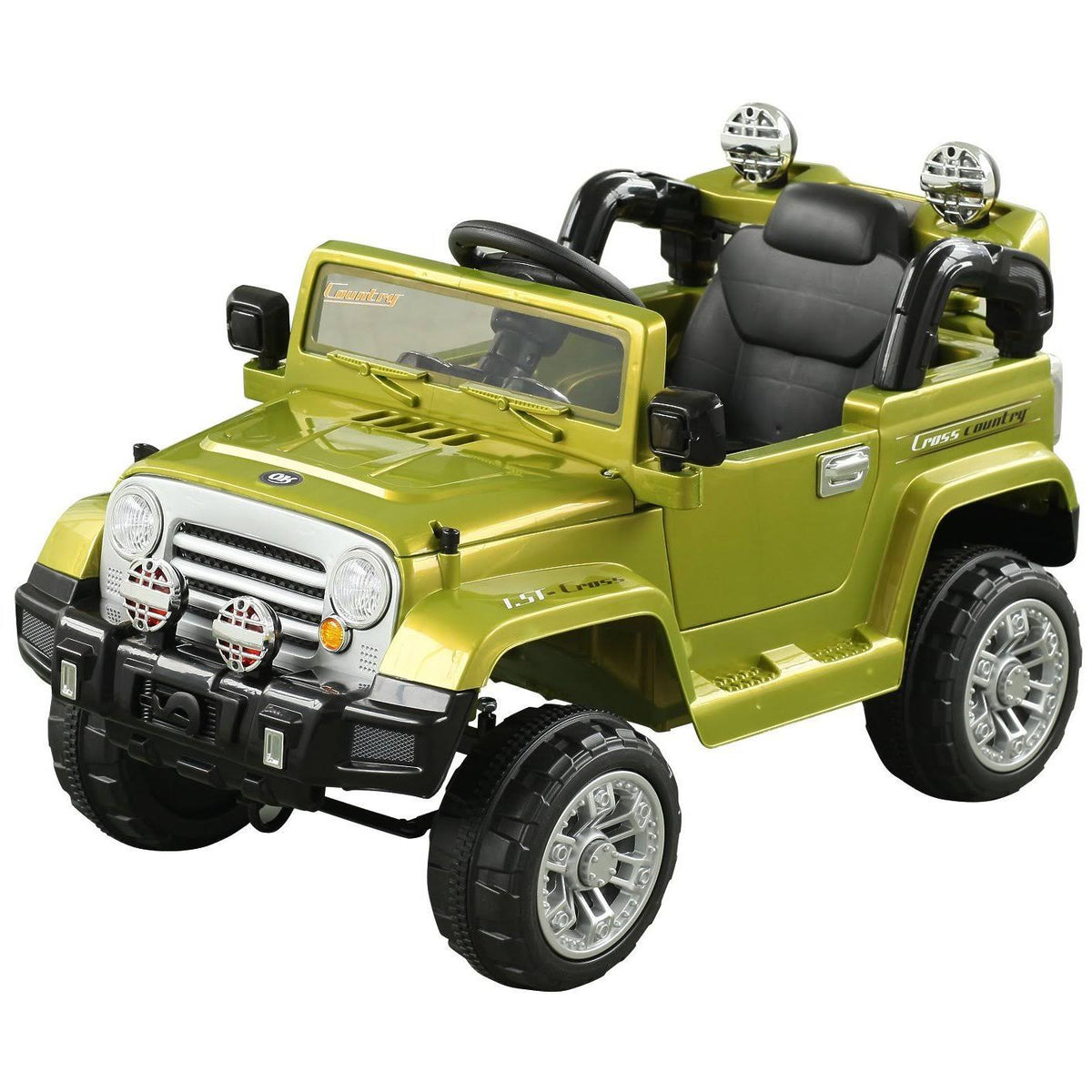 12V Kids Electric Ride on Toy Car Truck with Remote Control - Green M577