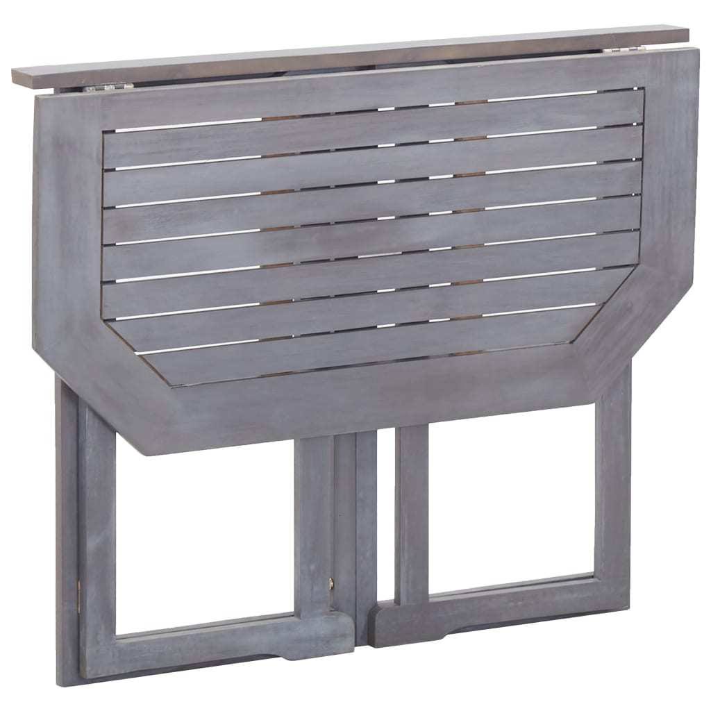 Folding Balcony Table Solid Acacia Wood W6454