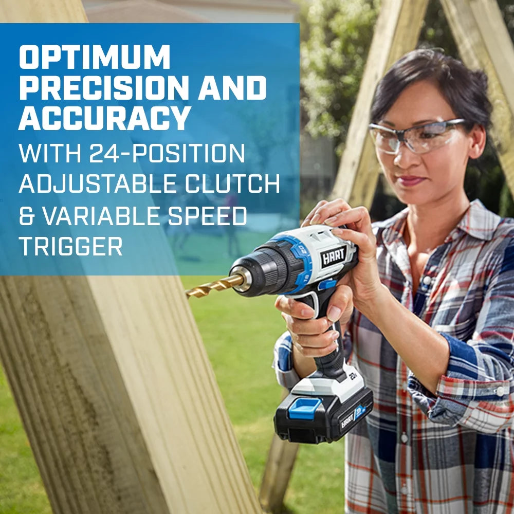 20-Volt Cordless 4-Tool Combo Kit & 200-Piece Drill & Driver Accessory Kit I362