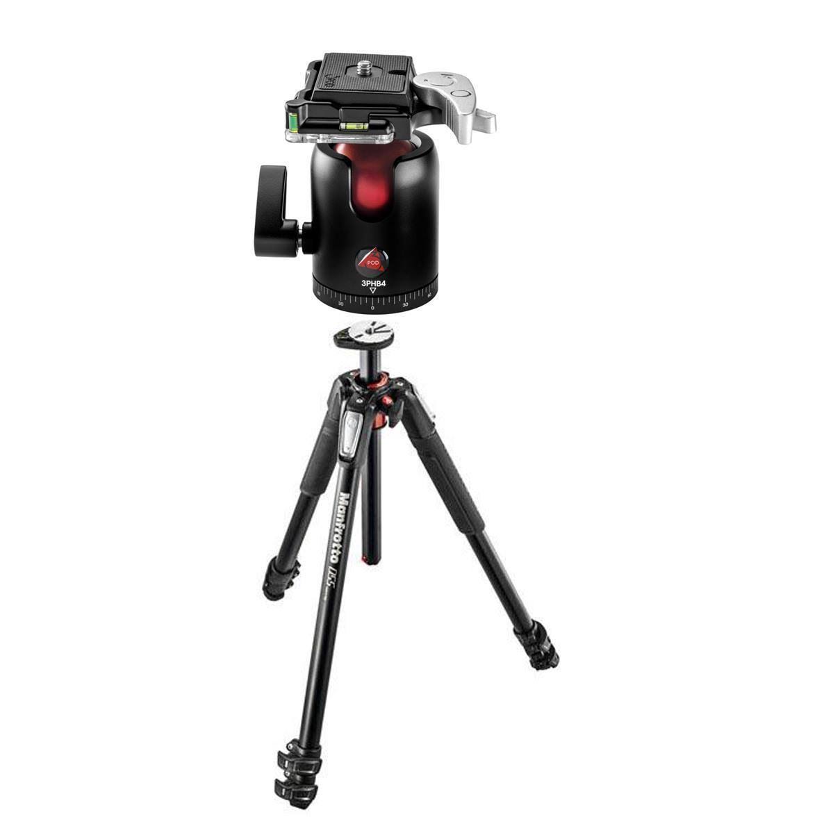 Aluminum 3 Section Tripod with Horizontal Column K4747