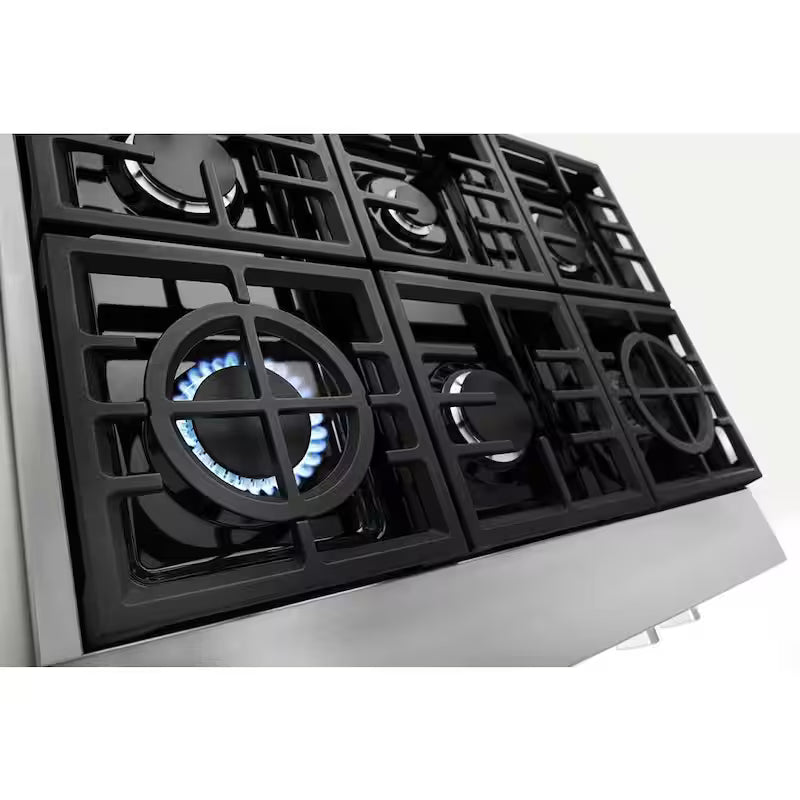 36 in. 6-Burners Stainless Steel Gas Cooktop E81930