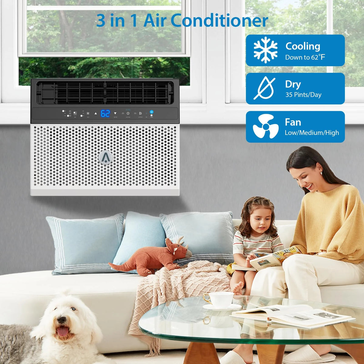 6000 BTU Window Air Conditioner with Remote Control I5415