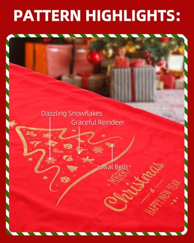 Red Velvet 40x27 Inch 2Pack Christmas Gift Storage Bag C67284