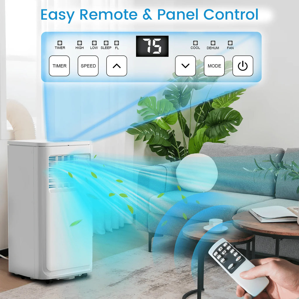 8000 BTU Portable Indoor Air Conditioner with Remote Control H749