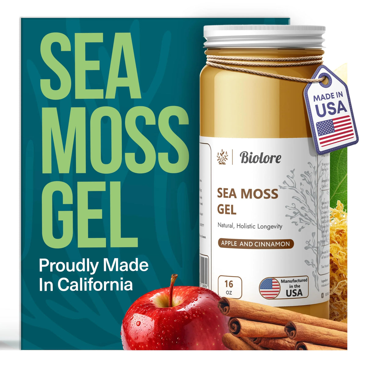 Apple-Cinnamon Sea Moss Gel O6786