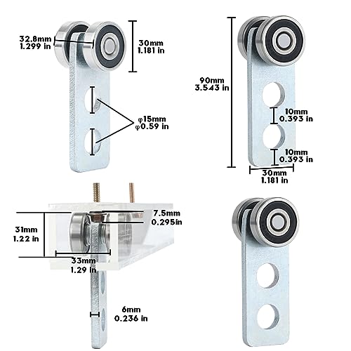 Trolley Assembly Rollers with Bearing J10845