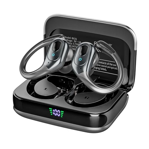 Black IPX7 Waterproof Wireless Bluetooth Earbuds Q590