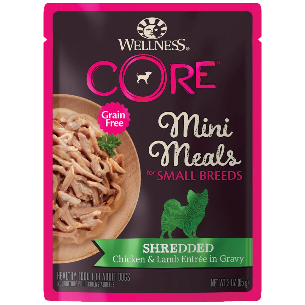 Grain Free Small Breed Wet Dog Food, Shredded Chicken & Lamb in Gravy, 3-Ounce (Pack of 12) U487121