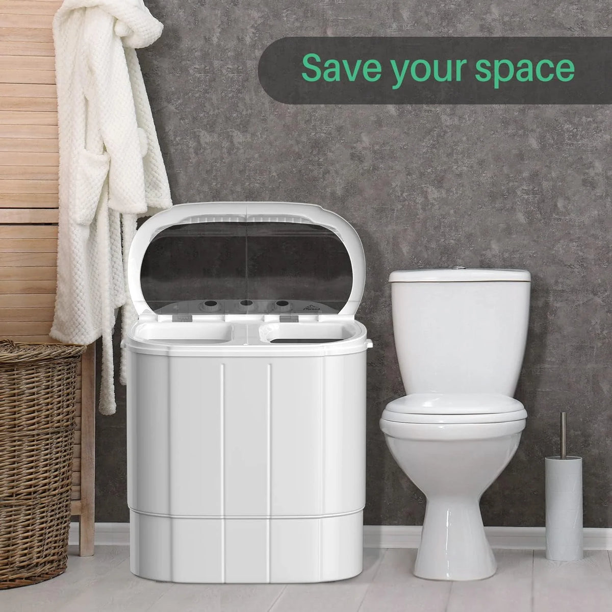 Portable 13.5Lbs Mini Washer and Dryer Combo U65395