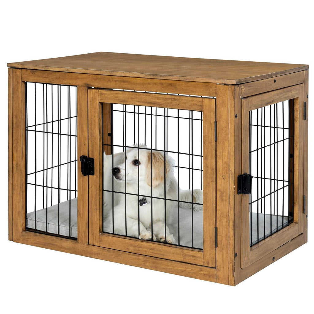 Furniture-Style Dog Crate with Double Doors H783302