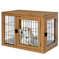 Furniture-Style Dog Crate with Double Doors H783302