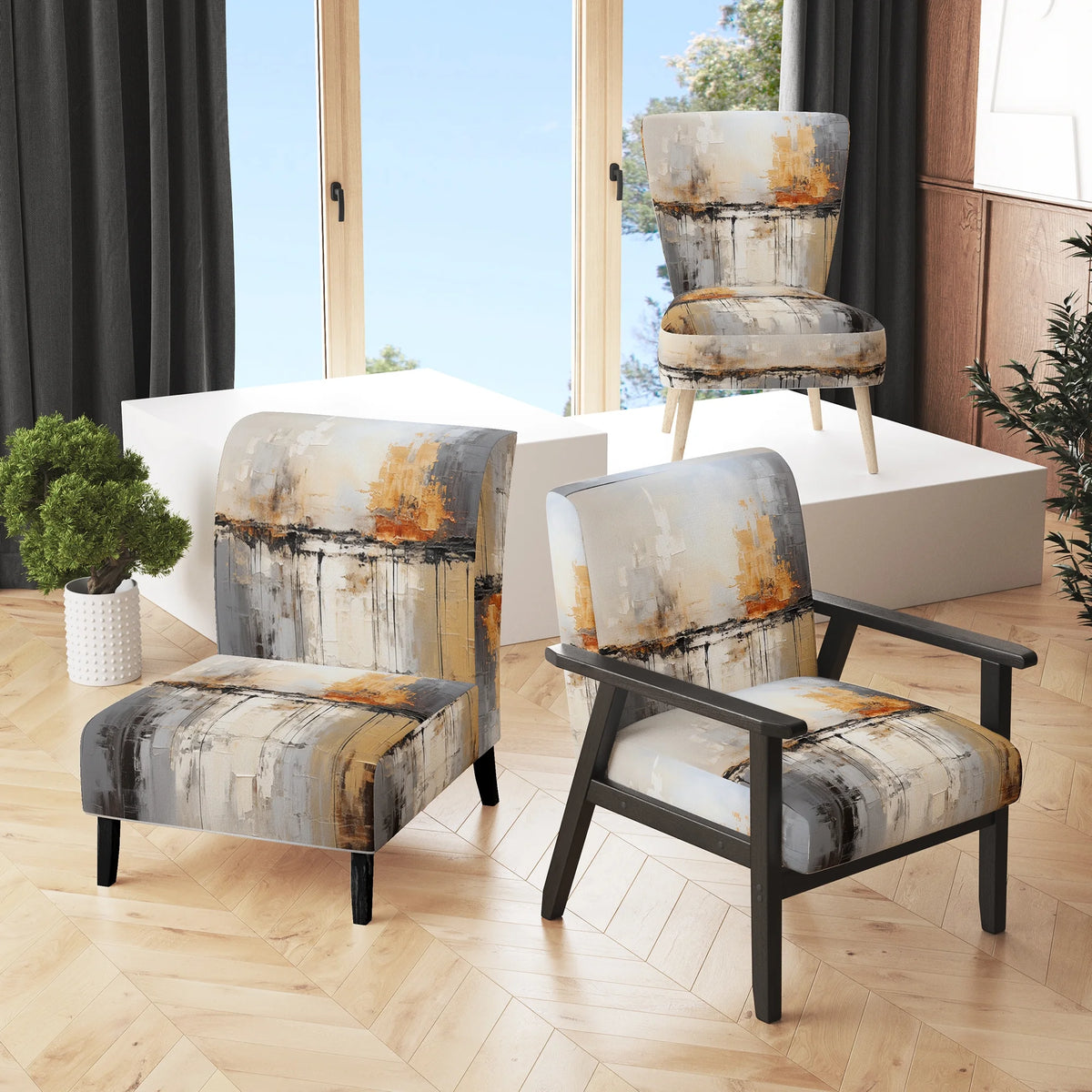 Upholstered Accent Chair and Arm Chair W335529
