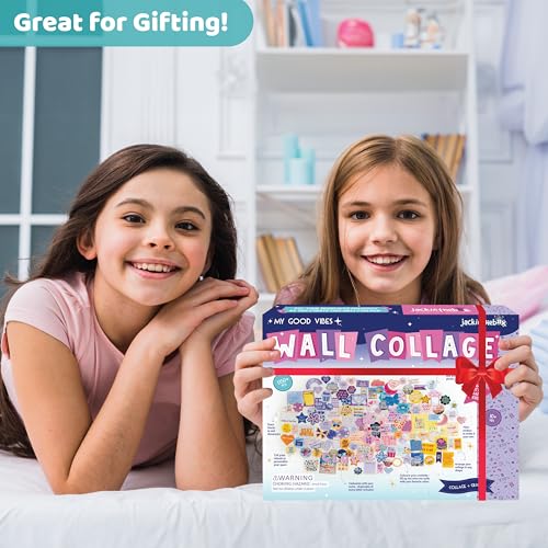 DIY Wall Collage Kit with Glitter Crafts, 1350 PCS S45156