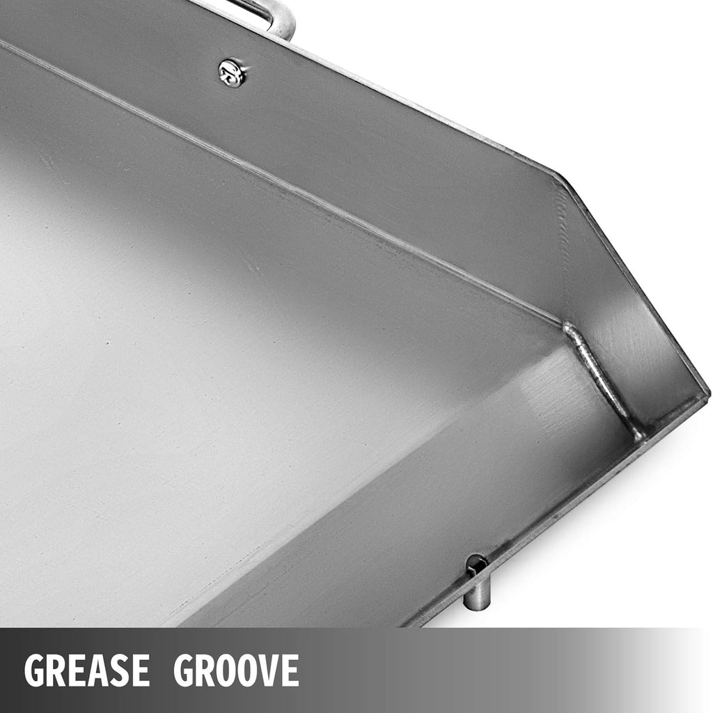 Stainless Steel Griddle, 36 x 22 Non-Stick Grill with 2 Handles C5986
