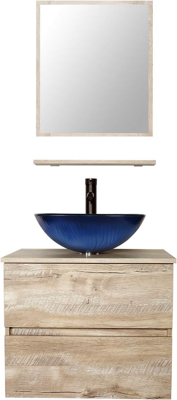 24 Wall Mounted Bathroom Vanity, 2 Drawers Y362999