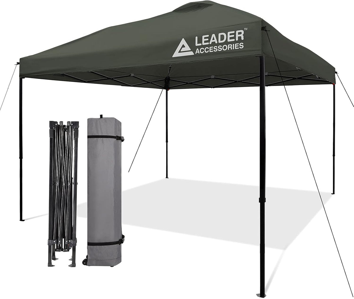 Blue 10'x10' Pop-Up Canopy Tent with Wheeled Carry Bag B197192