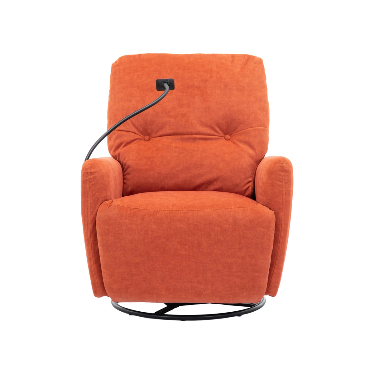 Orange 270 Degree Swivel Electric Recliner Sofa D88227