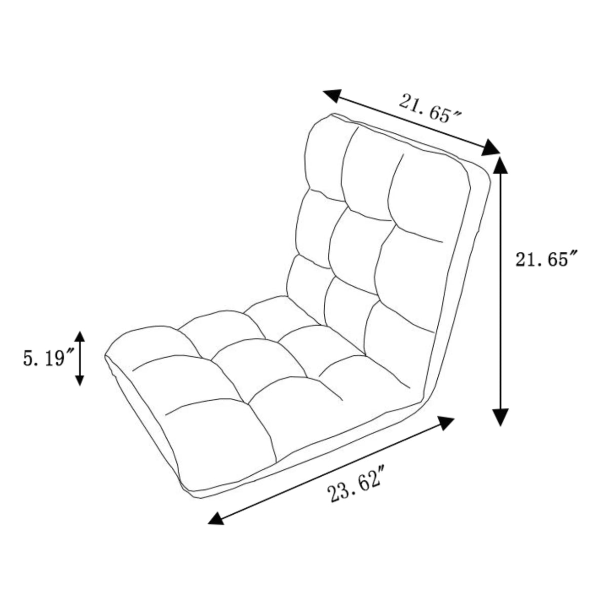 Black Microplush Recliner Chair J35930