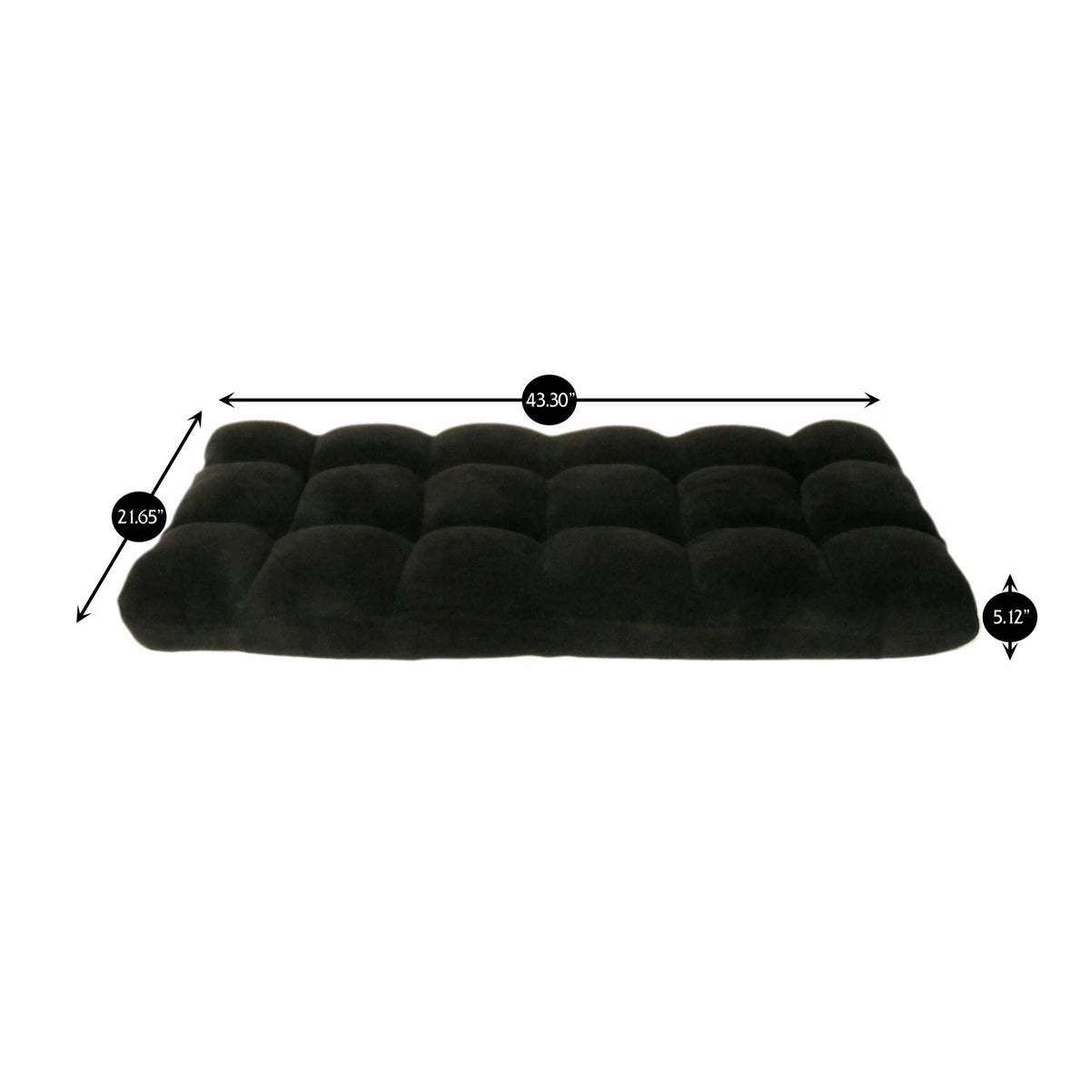 Black Microplush Recliner Chair J35930