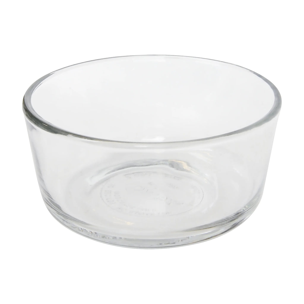 2-Cup Glass Food Storage Bowls with Red Plastic Lids Q779377