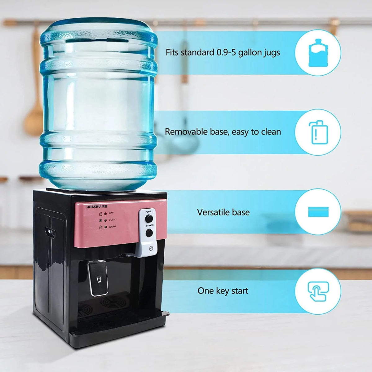 5 Gal Electric Hot and Cold Water Cooler Dispenser L10655